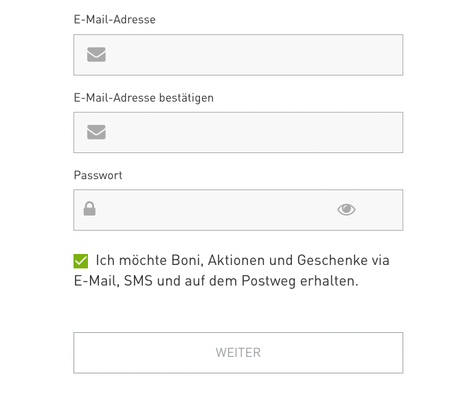 Registrierung im Online Casino Schweiz